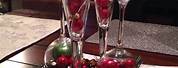Decorate for Christmas with Champagne Glasses
