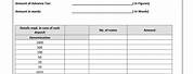 Deposit Form Template in Excel
