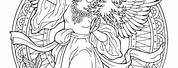 Detailed Angel Coloring Pages