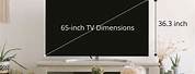 Dimensions of 65 Inch Frame TV