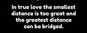 Distance in Relationship Indierect Quotes