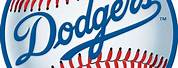 Dodgers Bat and Ball Clip Art