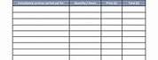 Downloadable Fillable Consulting Invoice Template