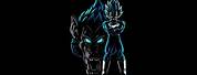 Dragon Ball Z Blue and White Background