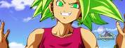 Dragon Ball Z Girl with Green and Pink Hair