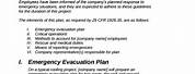 Emergency Action Plan Template