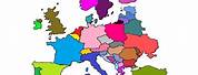 Europe Map to Kids Paint
