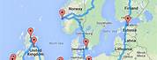 Europe Road Trip Planning Map