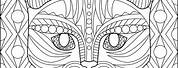 Face PNG Coloring Page