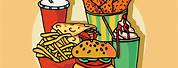 Fast Food Menu Cartoon Clip Art