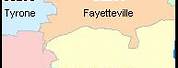 Fayette County GA Zip Code Map