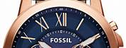 Fossil Watches Men Blue Face