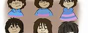 Frisk in Different Art Styles