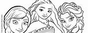 Frozen Halloween Coloring Pages