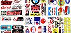 Full Size NASCAR Stickers