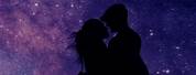 Galaxy with Couple Forehead Kiss