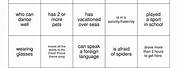 Getting to Know You Questions for Bingo