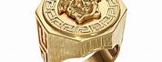 Gold Versace Ring No Background