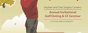 Golf Tournament Invitation Card Template