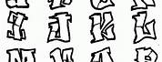 Graffiti Letters Coloring Pages
