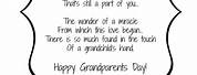 Grandparents Day Poems Printable