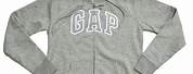 Grey Gap Hoodie with White Lettering