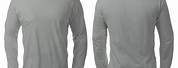 Grey Long Sleeve Shirt Front and Back