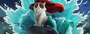 Grumpy Cat Little Mermaid Screensaver