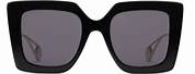 Gucci Glossy Black Square Sunglasses
