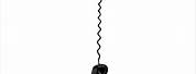 Hanging Phone with Wire PNG