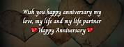 Happy Anniversary My Life Partner
