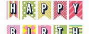 Happy Birthday Banner Printable Free Download
