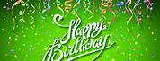 Happy Birthday Green Pixel Wallpaper