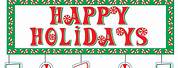 Happy Holidays Banner Clip Art