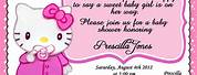 Hello Kitty Baby Shower Invitations Printable