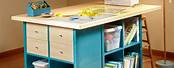 IKEA Craft Work Table with Storage