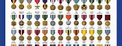 Image of Marine Corps Medals with Red White and Blue