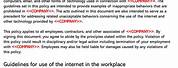 Internet Use Policy Template