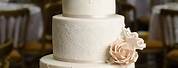 Ivory and Champagne Wedding Cake Christmas