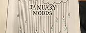 January Aesthetic Journal Mood Tracker
