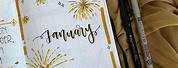 January Aesthetic Journal New Year