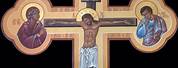 Jesus Christ Orthodox Icon On Cross