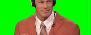 John Cena Headphones Greenscreen