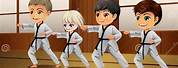 Karate Master Cartoon Family