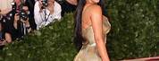 Kim Kardashian Red Carpet Dress Gold