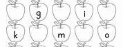 Kindergarten Worksheets Printable Alphabet Sequence