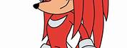 Knuckles From Sonic Dead Drawing