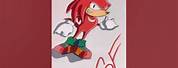 Knuckles the Echidna Posca Markers Drawing
