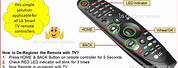 LG TV Remote Instructions