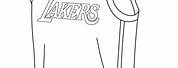 Lakers Basketball Jersey Coloring Pages